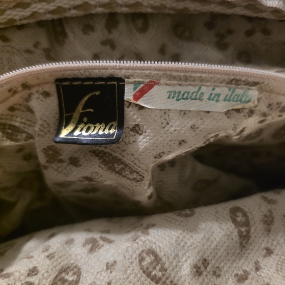 Chic Woven Beige Tote Bag Fiona Made In Italy - Picture 8 of 8